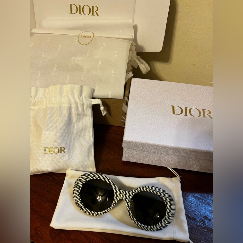 Rare Dior vintage retro mod sunglasses shades Le bombe style Audrey Hepburn